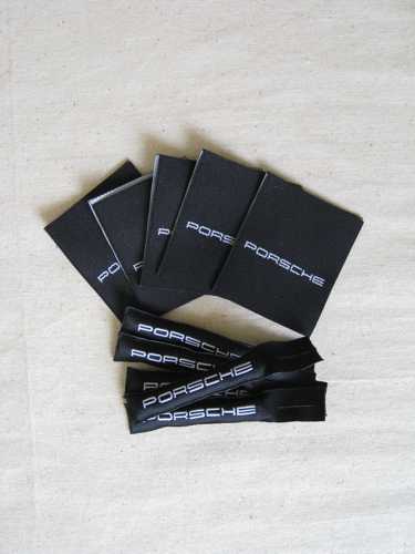 porsche woven labels